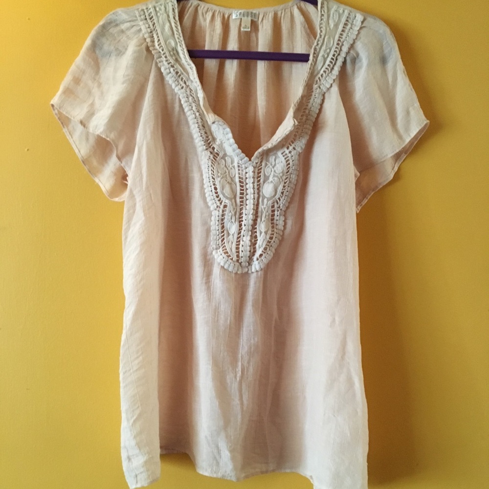 Beautiful light pink blouse!